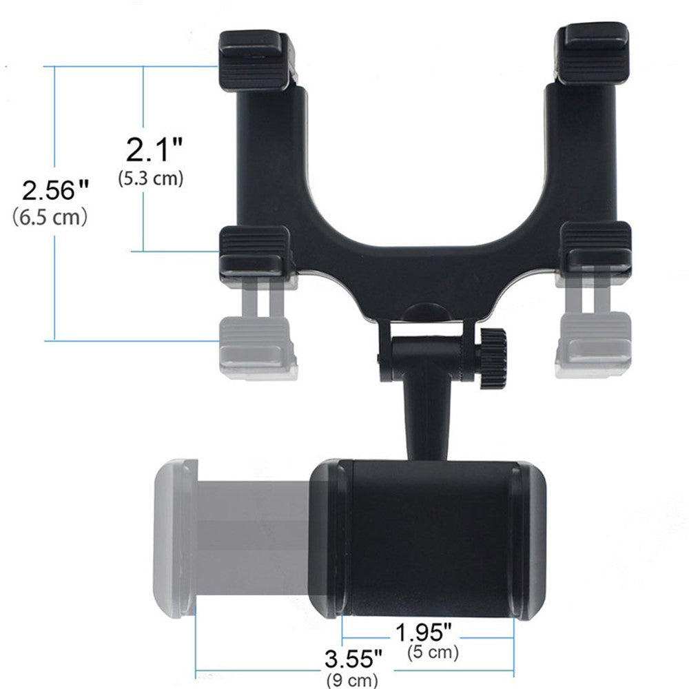 Universal Car Rearview Mirror Mount Phone Holder for iPhone Samsung Huawei GPS Smartphones