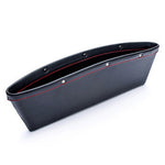 2Pcs / Set Vehicle Mounted Seat Gap Leather Storage Organizer for Wallet, Phones, Maps, Cash etc.