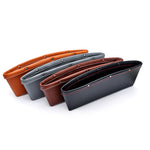 2Pcs / Set Vehicle Mounted Seat Gap Leather Storage Organizer for Wallet, Phones, Maps, Cash etc.