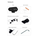 Motorcycle Helmet Bluetooth-compatible Headset Intercom with FM Radio Motorbike Walkie Talkie