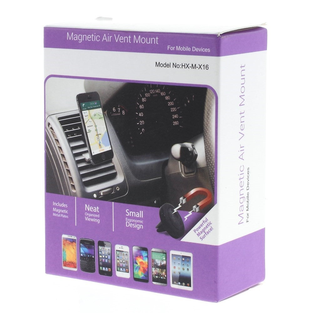 Magnetic Car Air Vent Mount Holder w/ Rotary Cradle for iPhone, Samsung, HTC, LG, Sony