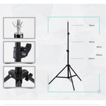 Photography 200x200CM PVC Backdrop Background Support Stand System T-Frame Stand Kit