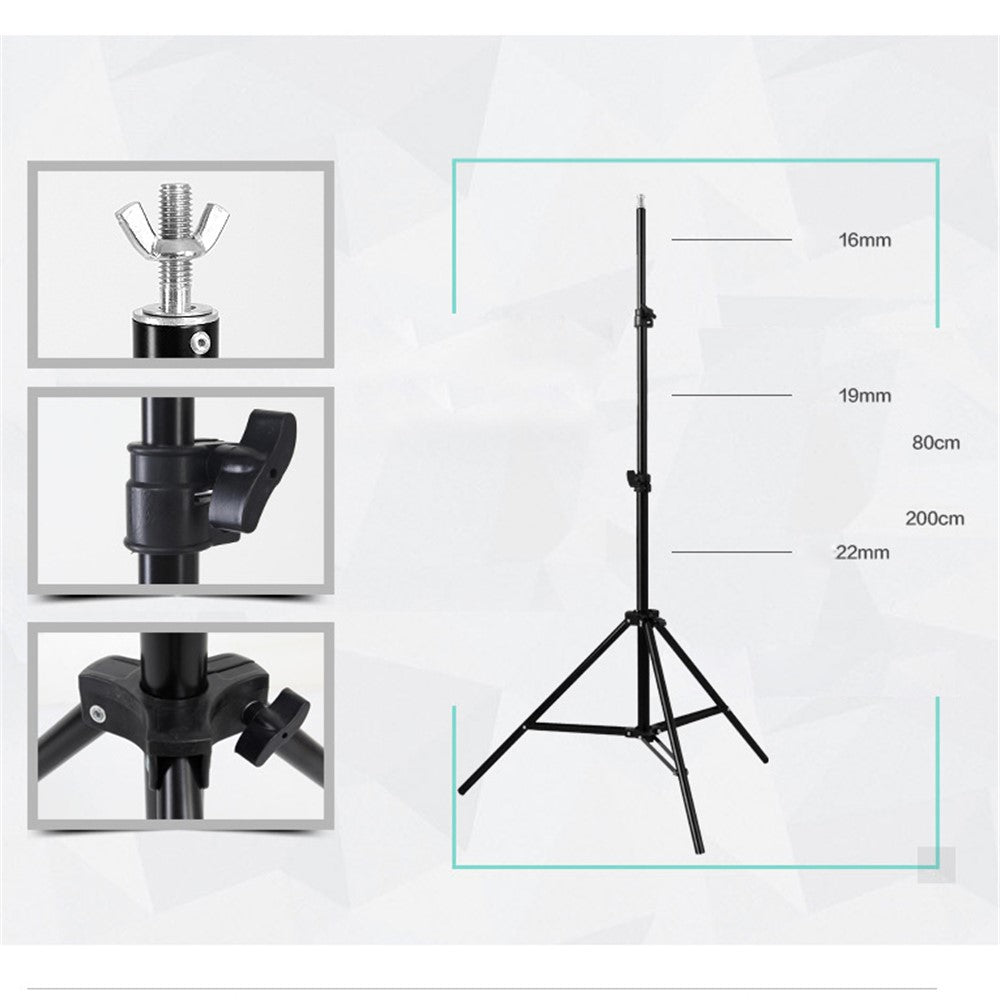 Photography 200x200CM PVC Backdrop Background Support Stand System T-Frame Stand Kit