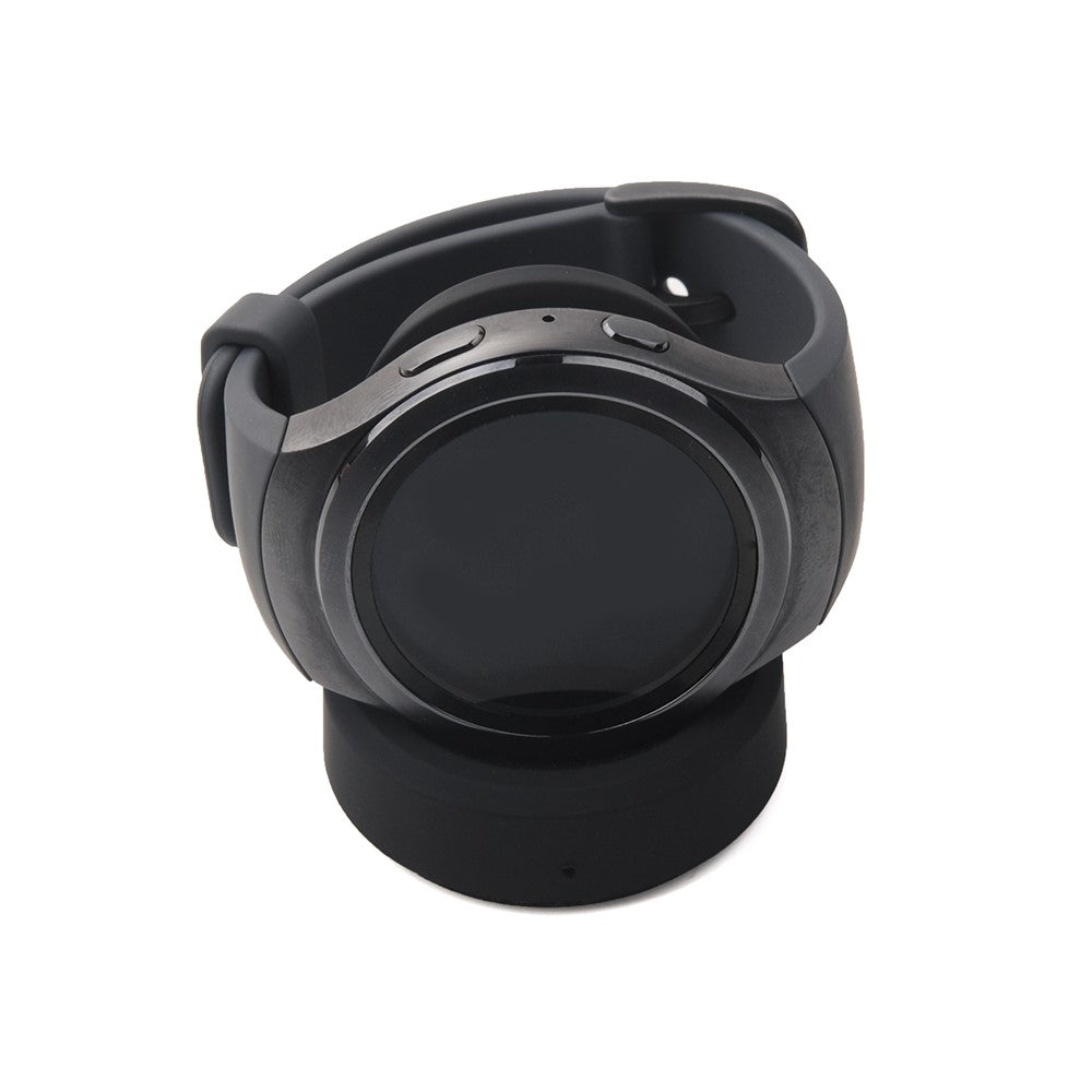 Til Samsung Gear S3 Classic / S3 Frontier / SM-R600 Oplader Ur Trådløs Opladningsdock Stand med USB-kabel