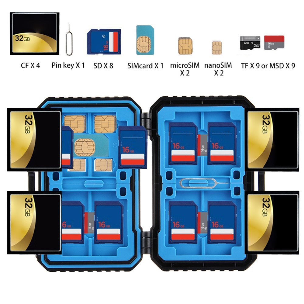 PULUZ PU5002 27 in 1 Memory Card / SIM Card Storage Case Storage Box