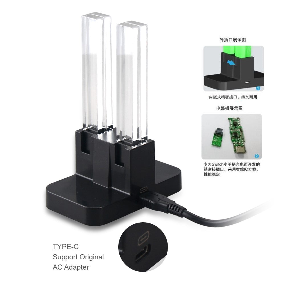 DOBE TNS-875 Four Charging Dock Charger Stand for Nintendo Switch Joy-Con