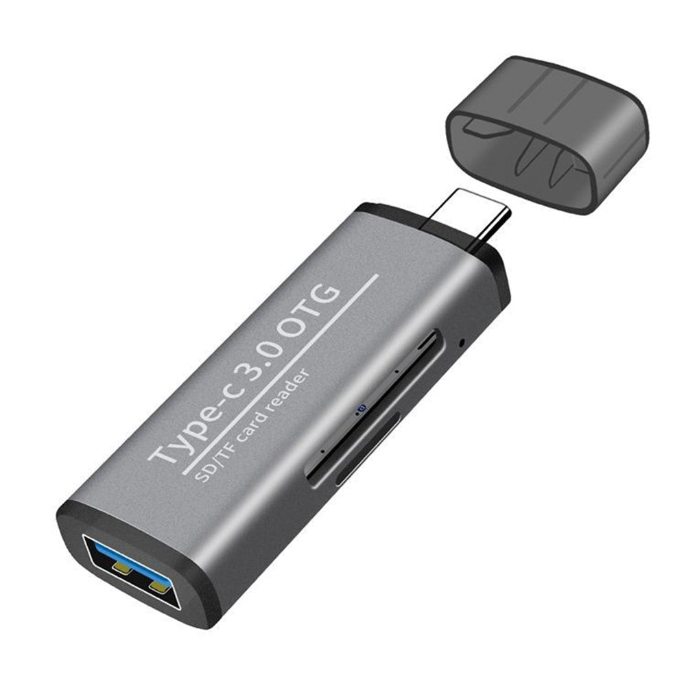 ADS-103 USB 3.0 TF SD-kortläsare USB Typ-C OTG-adapter