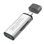 ADS-103 USB 3.0 TF SD-kortläsare USB Typ-C OTG-adapter