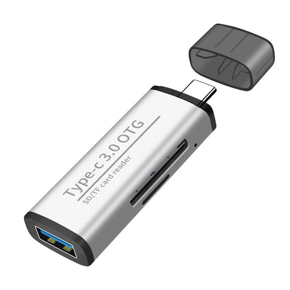 ADS-103 USB 3.0 TF SD-kortläsare USB Typ-C OTG-adapter