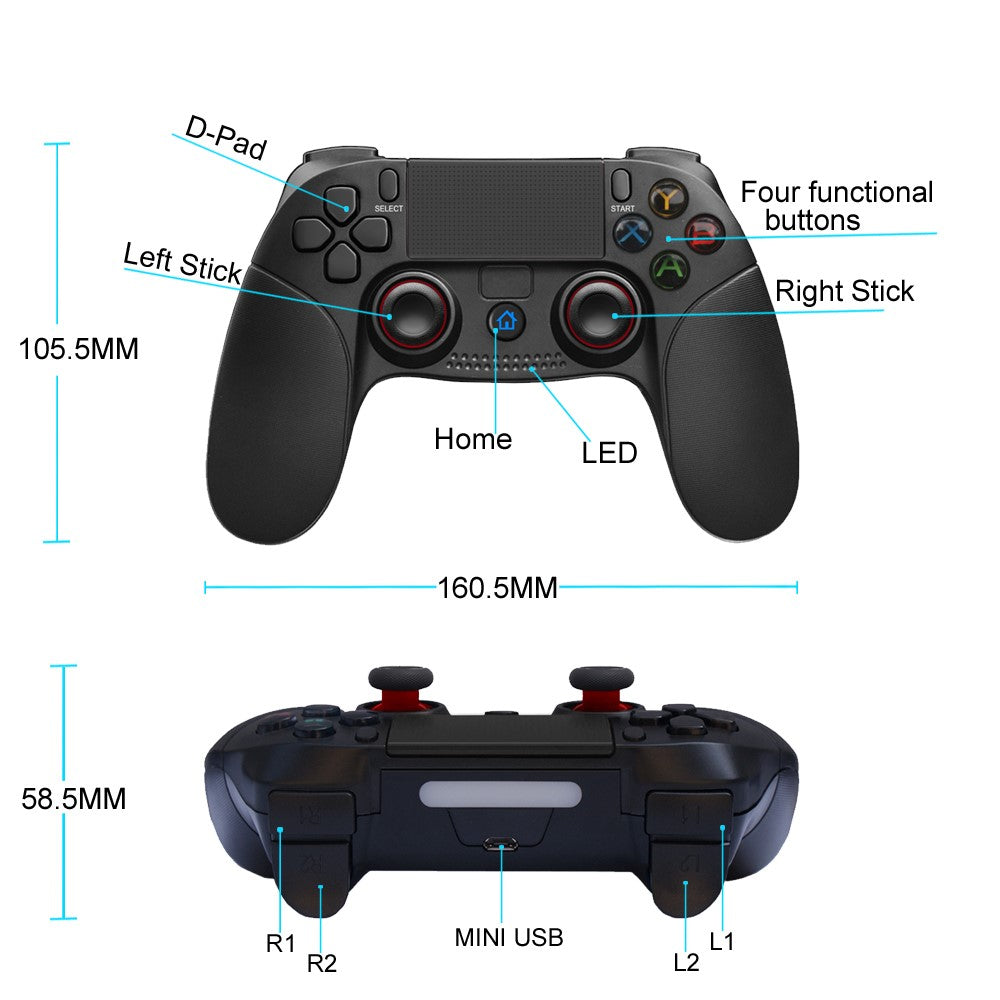 For Android Apple Phone Wireless Bluetooth-compatible Controller Game Handle 8718