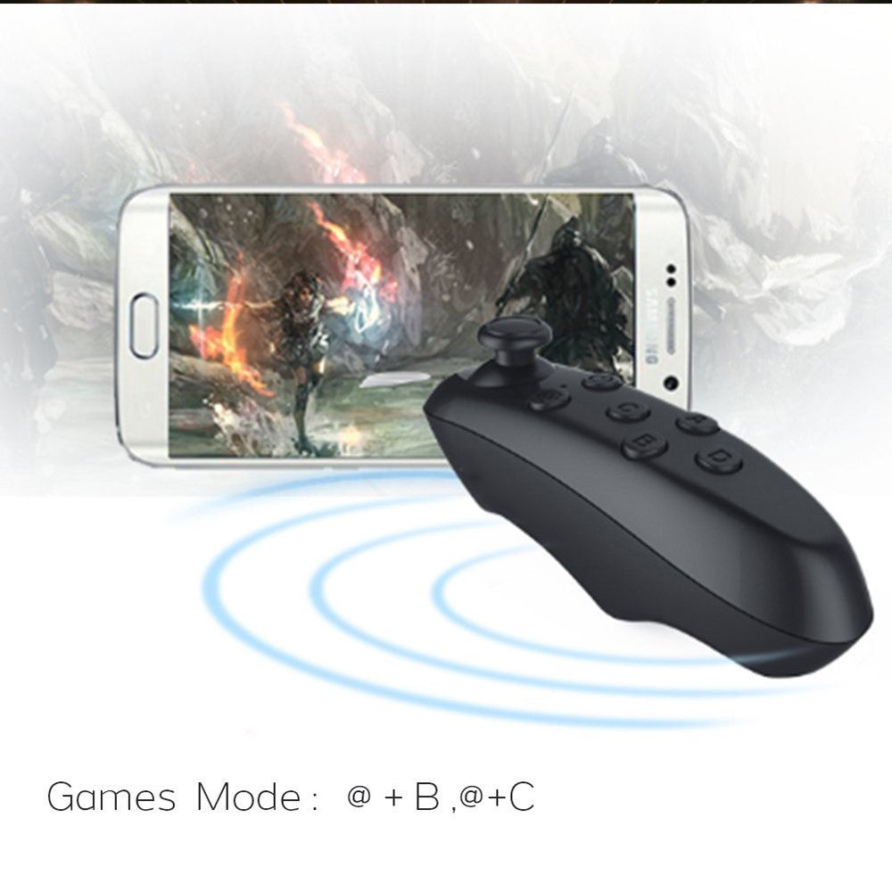 Bluetooth-kompatibel fjernbetjening Mini trådløs gamepad-mus til iOS Android VR BOX