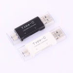 3 in 1 Type C + USB + Micro USB TF/Micro SD & SD Card Reader