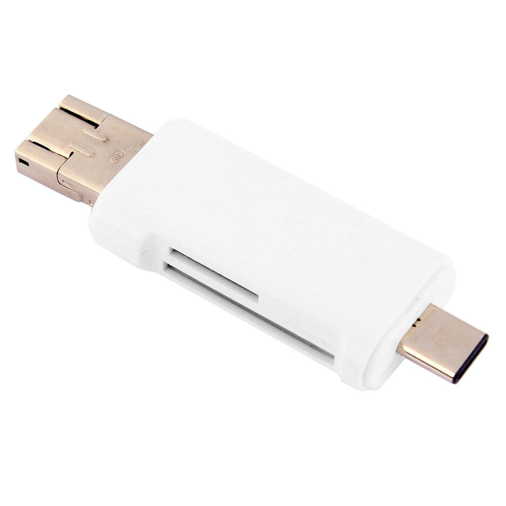 3 in 1 Type C + USB + Micro USB TF/Micro SD & SD Card Reader