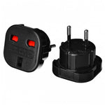 10Pcs / Set UK to EU AC Power Travel Plug Adapter Socket Converters