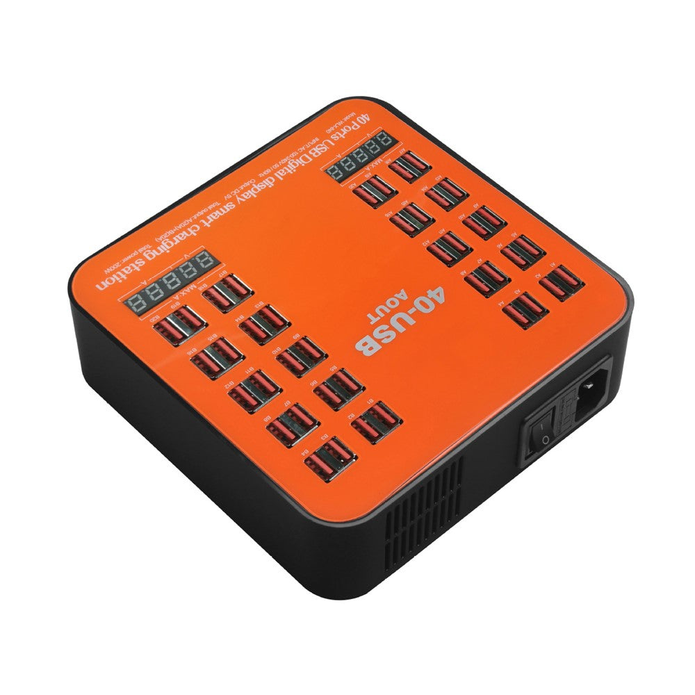 840 40 Ports USB Charger 5V Digital Display Smart Charging Station