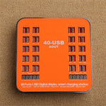 840 40 Ports USB Charger 5V Digital Display Smart Charging Station