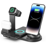 UD15 3 in 1 Rotatable Wireless Charging Dock Station for Apple iPhone/Android Device /Type-C Device