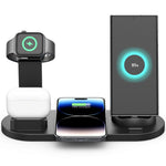 UD15 3 in 1 Rotatable Wireless Charging Dock Station for Apple iPhone/Android Device /Type-C Device