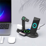 UD15 3 in 1 Rotatable Wireless Charging Dock Station for Apple iPhone/Android Device /Type-C Device