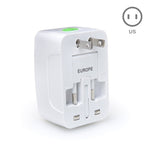 Universal Travel Power Adapter Converter with Dual USB Ports
