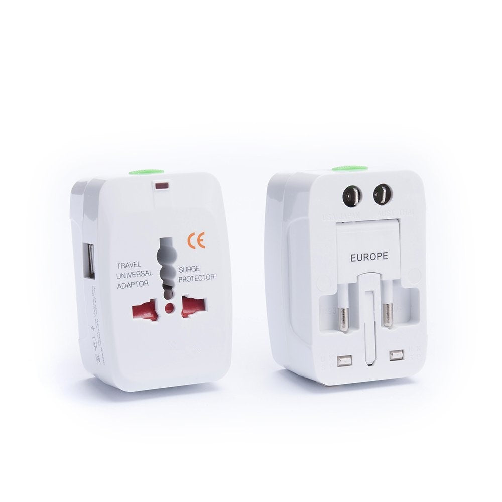 Universal Travel Power Adapter Converter with Dual USB Ports