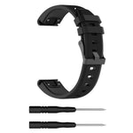 22 mm silikone urrem til Garmin Fenix 5 / Forerunner 935 945 / Quatix 5 / Quatix 5 Sapphire / Approach S60 Twill Texture armbåndsrem