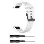 22 mm silikone urrem til Garmin Fenix 5 / Forerunner 935 945 / Quatix 5 / Quatix 5 Sapphire / Approach S60 Twill Texture armbåndsrem