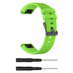 22 mm silikone urrem til Garmin Fenix 5 / Forerunner 935 945 / Quatix 5 / Quatix 5 Sapphire / Approach S60 Twill Texture armbåndsrem