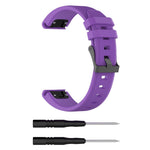 22 mm silikone urrem til Garmin Fenix 5 / Forerunner 935 945 / Quatix 5 / Quatix 5 Sapphire / Approach S60 Twill Texture armbåndsrem