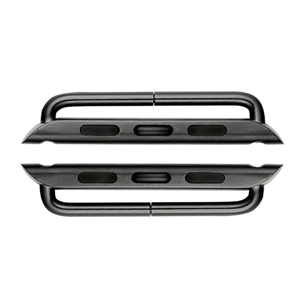 2Pcs/1 Pair Metal Connectors Clasp Watch Strap Adapter for Apple Watch Series 4 44mm, Series 3 / 2 / 1 42mm