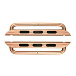 2Pcs/1 Pair Metal Connectors Clasp Watch Strap Adapter for Apple Watch Series 4 44mm, Series 3 / 2 / 1 42mm