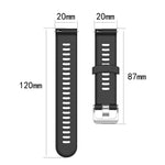 20mm Silicone Watch Strap for Garmin Forerunner 245 Smart Watch Band Replacement