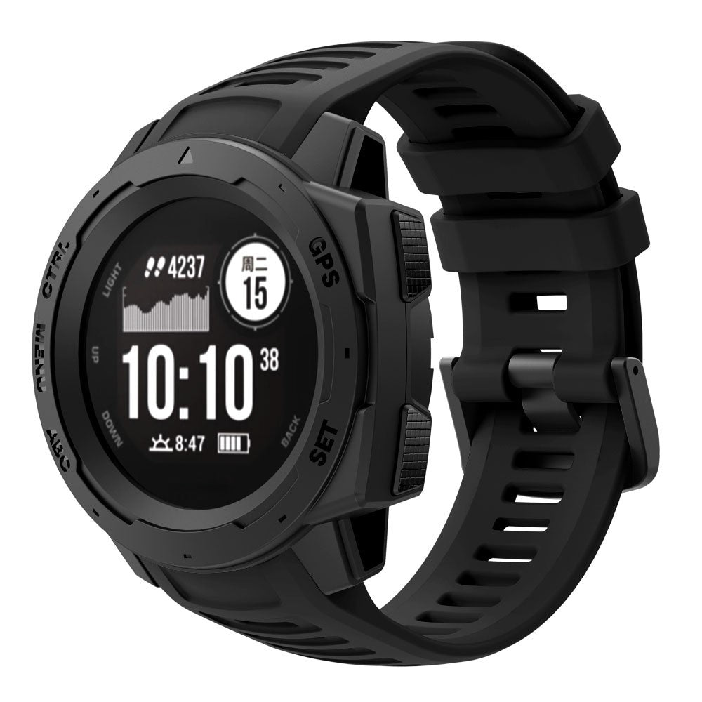 For Garmin Instinct Silicone Watch Band Replacement Sporty Wrist Strap