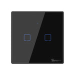 SONOFF T3EU2C-TX 86 WiFi Smart Switch APP RF433 Remote Control for Alexa Google Home EU Plug