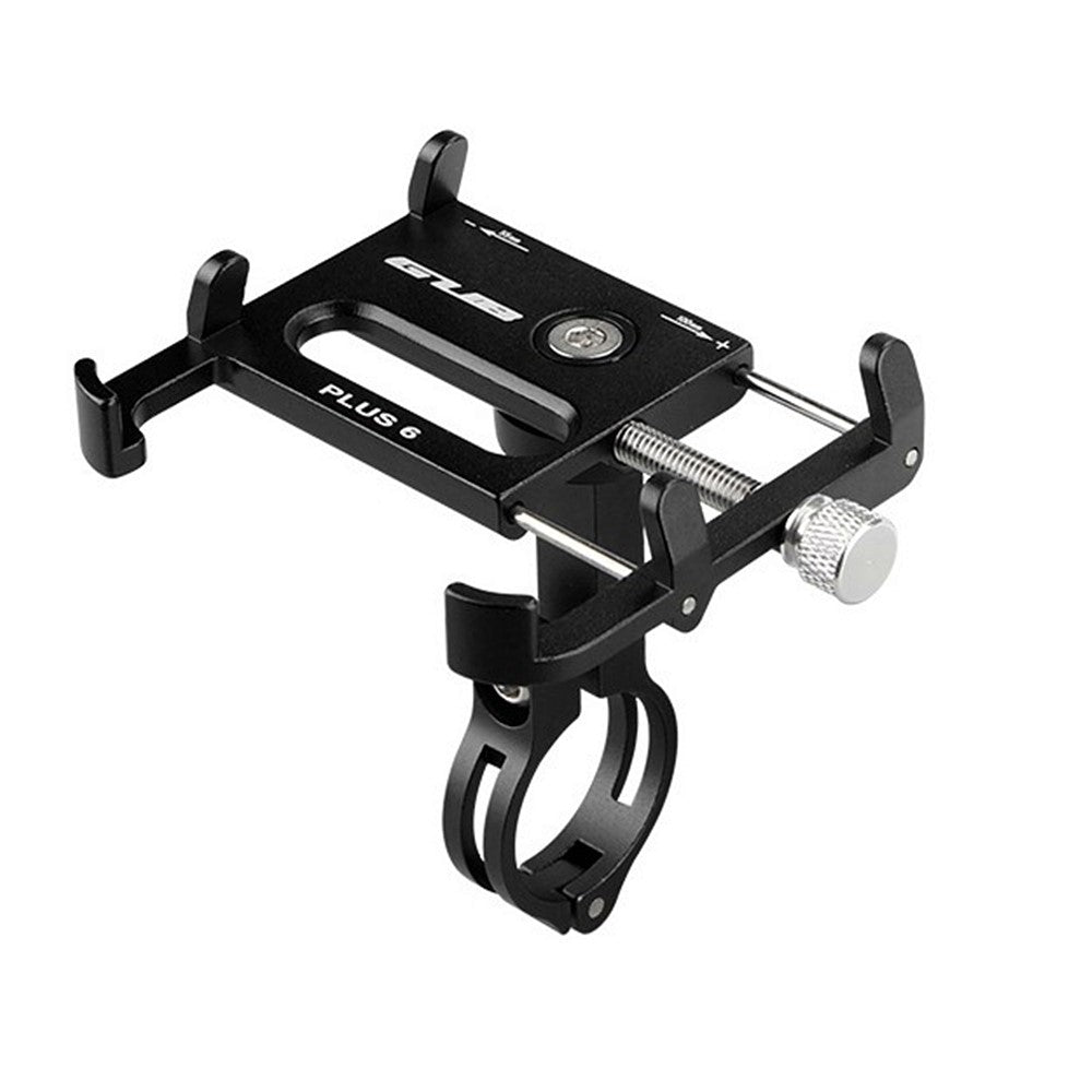 GUB PLUS 6 Cell Phone Holder Aluminum Alloy Bicycle Mount Handlebar Holder Mount, Clamp Size: 55-100mm – Black