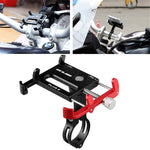 GUB PLUS 6 Cell Phone Holder Aluminum Alloy Bicycle Mount Handlebar Holder Mount, Clamp Size: 55-100mm – Black