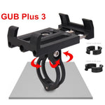 GUB Plus 3 Bicycle Phone Holder Mount 360 Degree Rotating Handlebar Clip Stand Width: 60~100mm