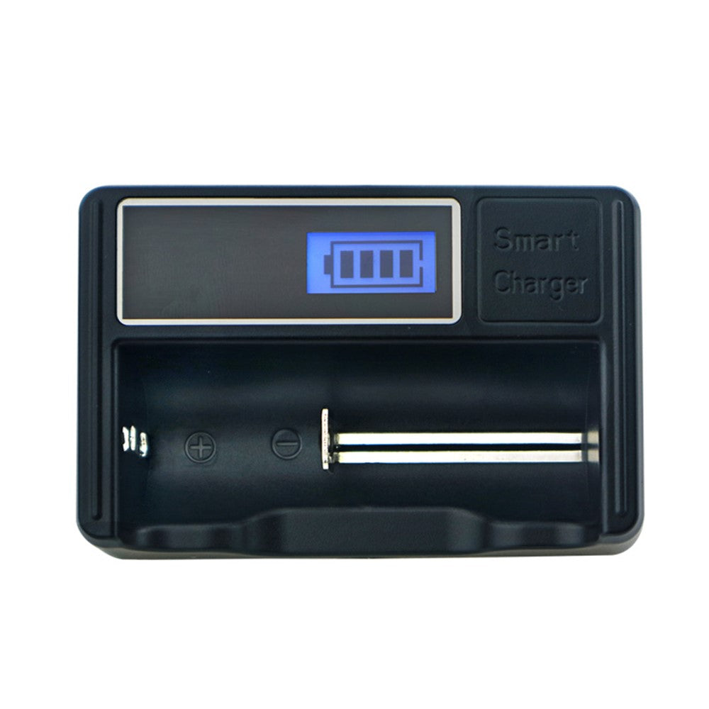 YS-1 universel Ni-MH Ni-Cd A AA AAA AAAA C-batterioplader til 26650/22650/20700/21700/18650/18490/18350/17670/17500/16340(RCR123)/14500/10440-batterier med LCD-skærm