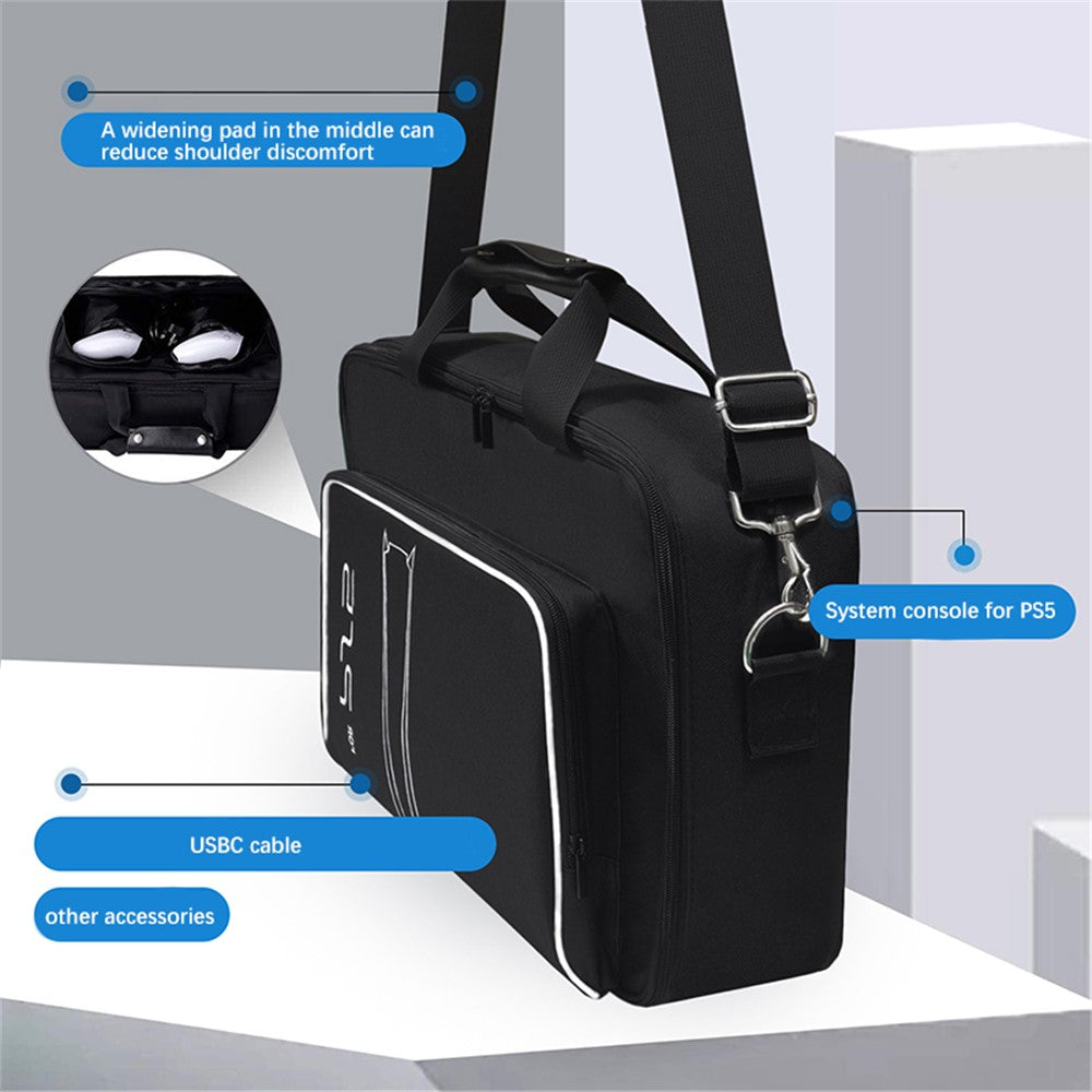 Til Sony PlayStation 5 Bærbar Rejsetaske Opbevaring Spilkonsol Tilbehør Håndtaske Crossbody-taske