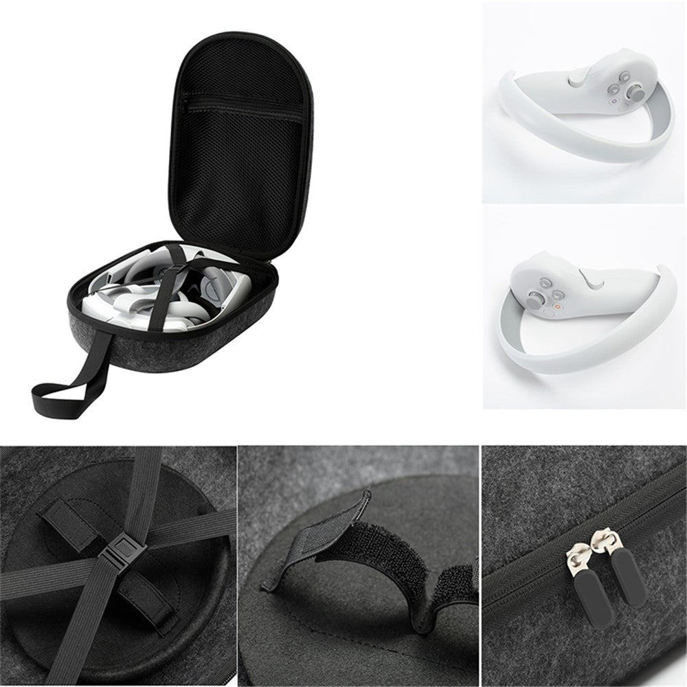 Travel Case For Pico 4 VR VR Gaming Headset Carrying Case Portable Felt Shell Bag Protective Storage Box
