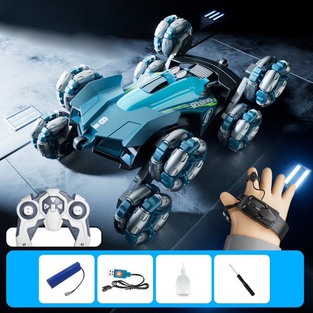 4DRC Y6 8WD Spray RC Car Model Remote Control Stunt Vehicle with LED Light, 1 Battery
