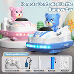 Q180 Double-Player Bumper Car Remote Control Battle Bump Car Toy Set