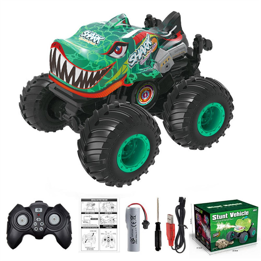 KY-S202B 1 / 20 Remote Control Toy Car Shark Head Design Stunt Car with Light and Music