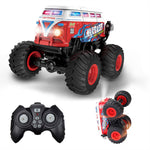 KY-S201B 1 / 20 Stunt School Bus Light Music Mist Spray Remote Control Toy Car