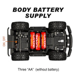 UJ99-Y202 1 / 20 2WD RC Car Children Toy Non-Slip Wheels Cool Light Remote Control Car