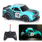 Q242 1 / 24 2WD RC Racing Car Cool Light Remote Control Car Children Toy