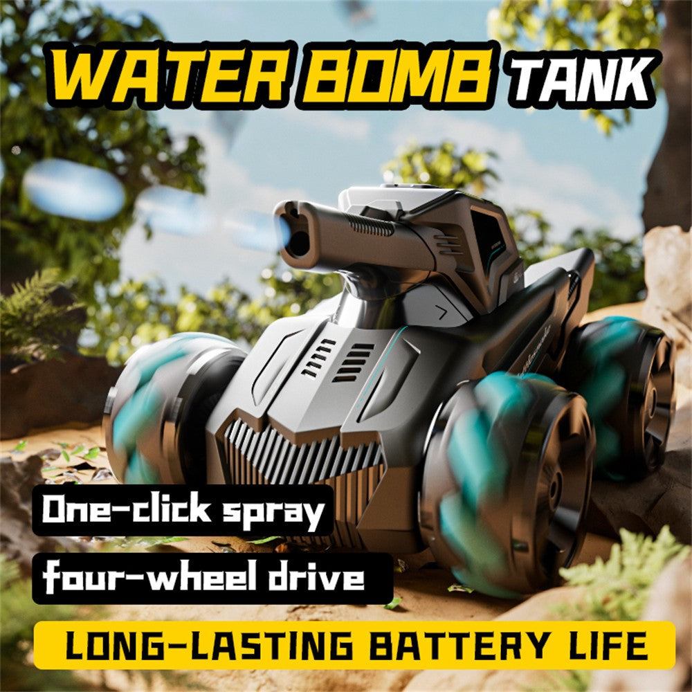4DRC 4D-Y8 RC Tank Car 4WD Off-Road Water Bullet Shooter 2.4G Remote Control Dual Battery