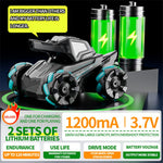 4DRC 4D-Y8 RC Tank Car 4WD Off-Road Water Bullet Shooter 2.4G Remote Control Dual Battery