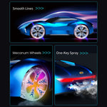 Q206 Style B Smart RC Car with Light and Spray Simulated Racing Vehicle , Handheld Remote + Watch Remote