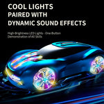 Q206 Style B Smart RC Car with Light and Spray Simulated Racing Vehicle , Handheld Remote + Watch Remote